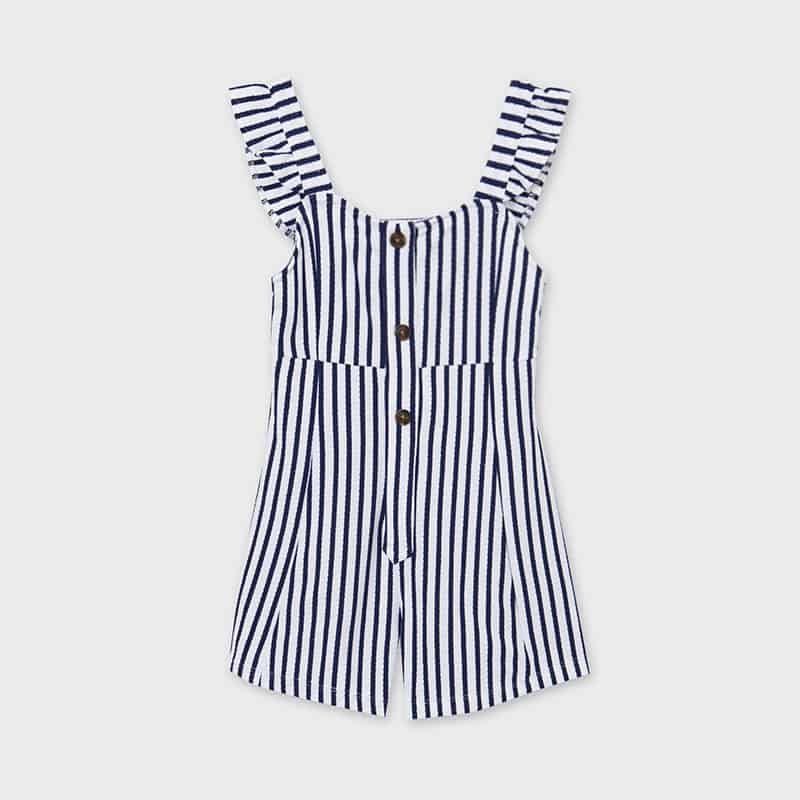 Mayoral Girls Stripe Playsuit 6818