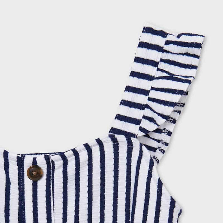 Mayoral Girls Stripe Playsuit 6818