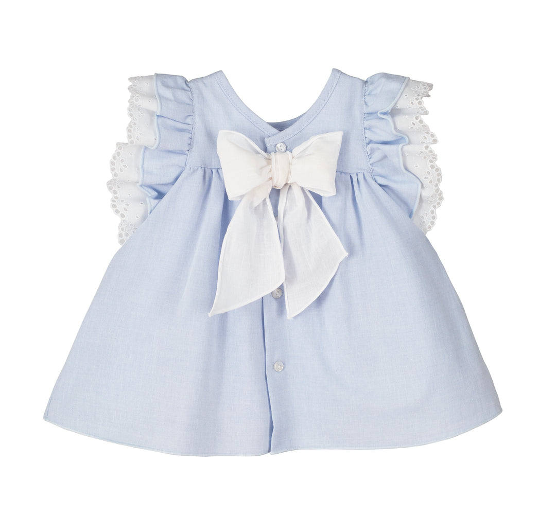 Calamaro Excellent Girls Baby Baby Blue Dress - 21265