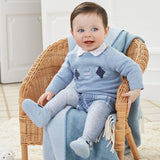 Mayoral Baby Boys Red Jumper & Tartan Shorts Set - 2207