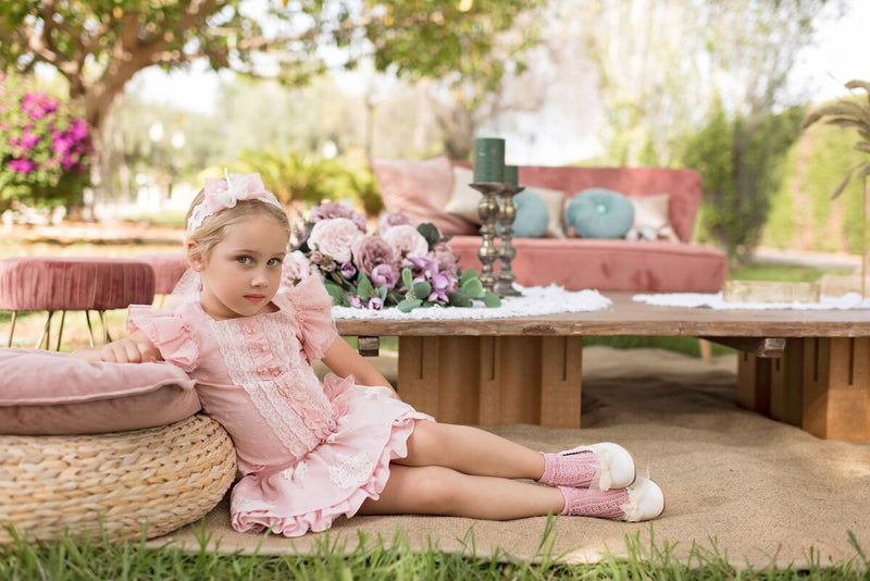 Dolce Petit Beautiful Dusky Pink Skirt Set - 2212