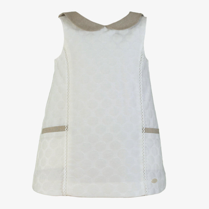 Miranda Girls White & Beige Dress - 227/V