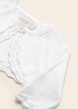 Mayoral Baby Girls White Cardigan - 318