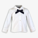 Miranda Girls White Blouse & Red Pinafore Dress Set - 232