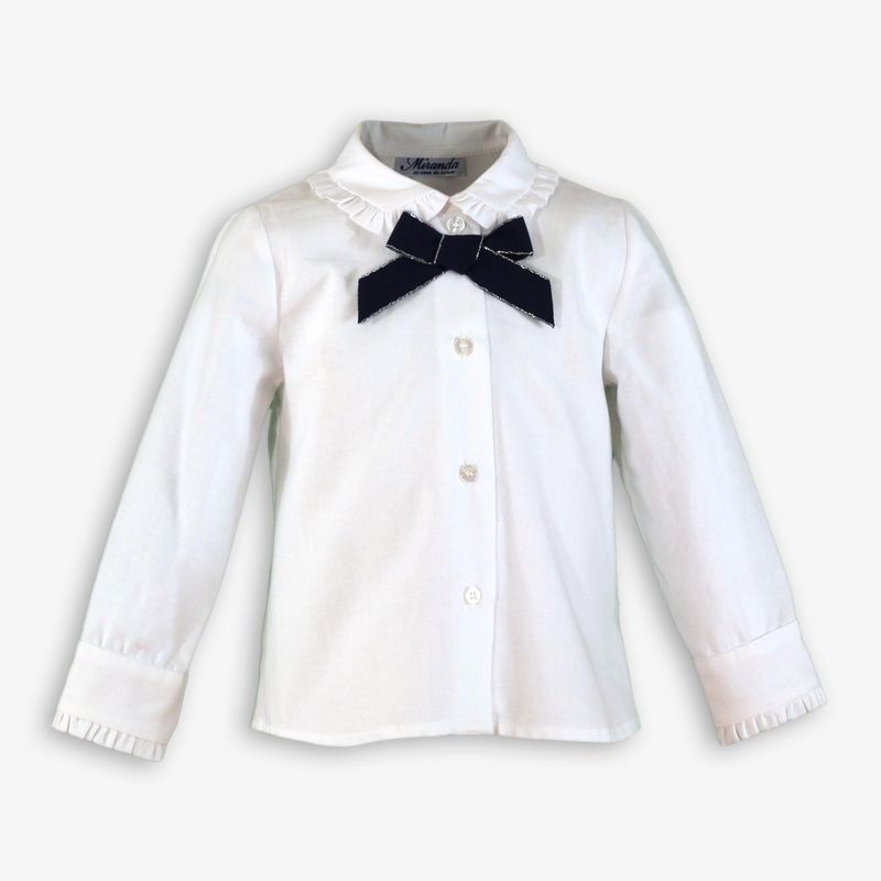 Miranda Girls White Blouse & Red Pinafore Dress Set - 232