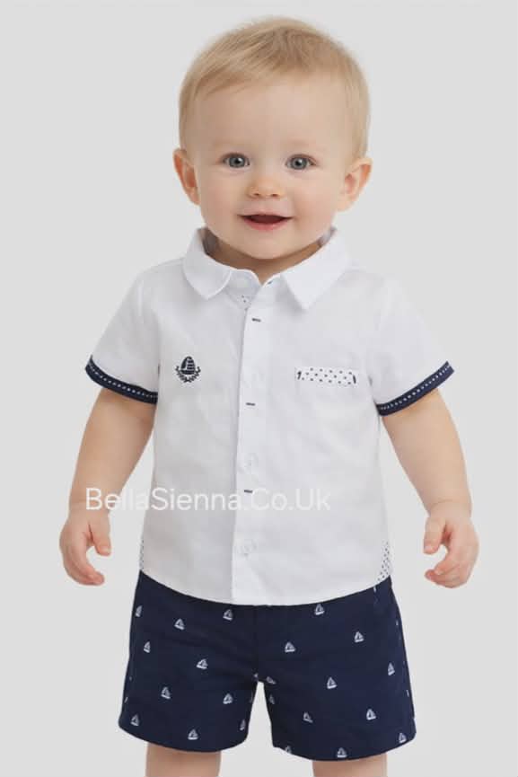 Mayoral shirt and bermuda shorts set for boy. 1221