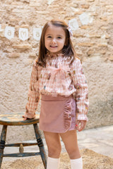 Calamaro Girls Peachy Pink Circus Theme Hair Bow Bow To Match 21305 - 77109