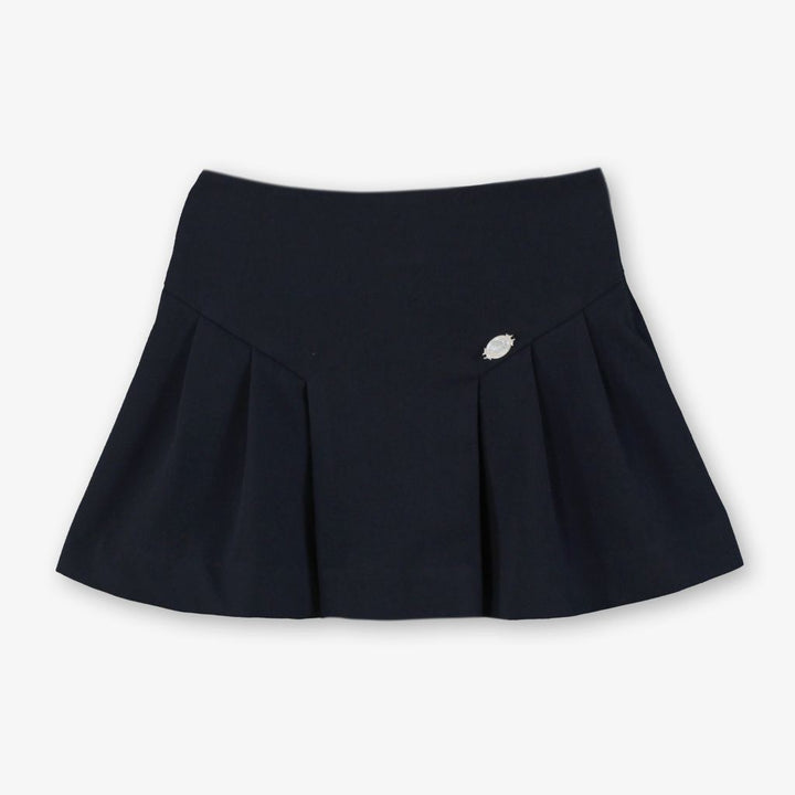 PRE-ORDER - Miranda Girls Navy Smocked Blouse & Skirt Set - 0244-2/F