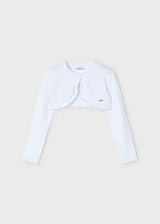Mayoral Girls Tricot Cardigan - White - 320 - 89 - BLANCO