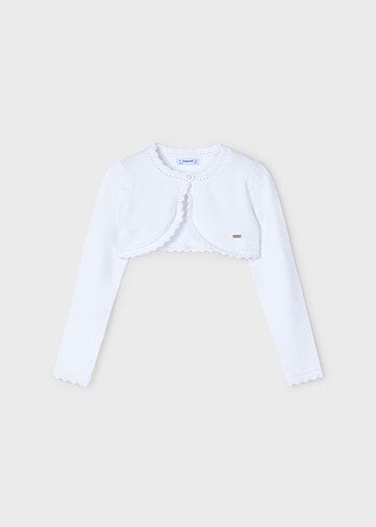 Mayoral Girls Tricot Cardigan - White - 320 - 89 - BLANCO