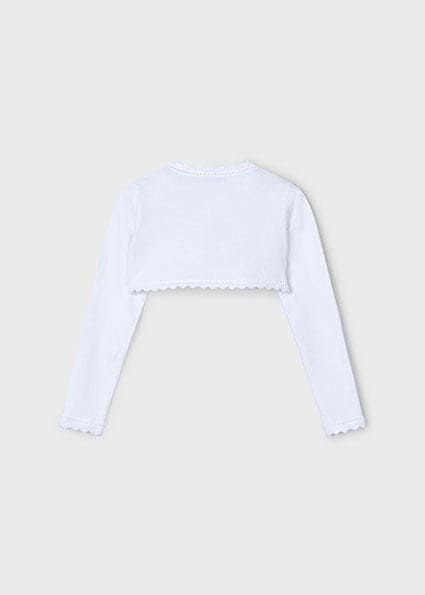 Mayoral Girls Tricot Cardigan - White - 320 - 89 - BLANCO