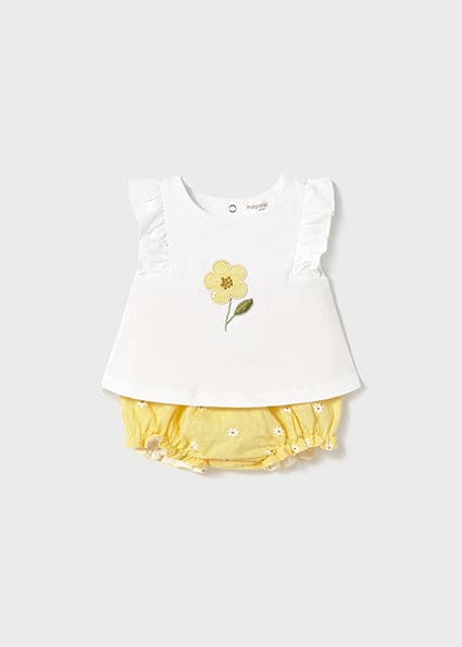Mayoral Baby Girls Top & Jam Pants Set - 1255 - Sunny