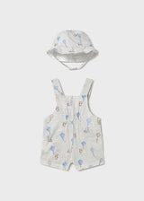 Mayoral Baby Boys Summer Romper With Matching Sun Hat - 1601
