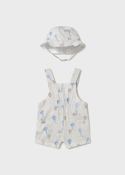 Mayoral Baby Boys Summer Romper With Matching Sun Hat - 1601