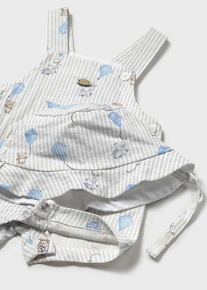 Mayoral Baby Boys Summer Romper With Matching Sun Hat - 1601
