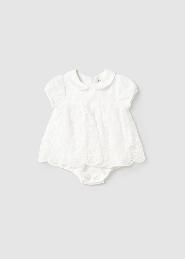 Mayoral Baby Girls Ceremony Romper - 1666