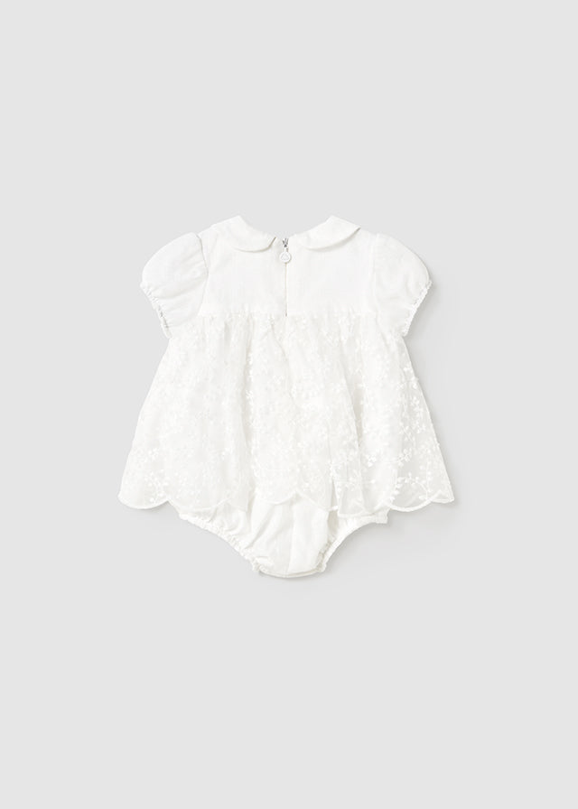Mayoral Baby Girls Ceremony Romper - 1666