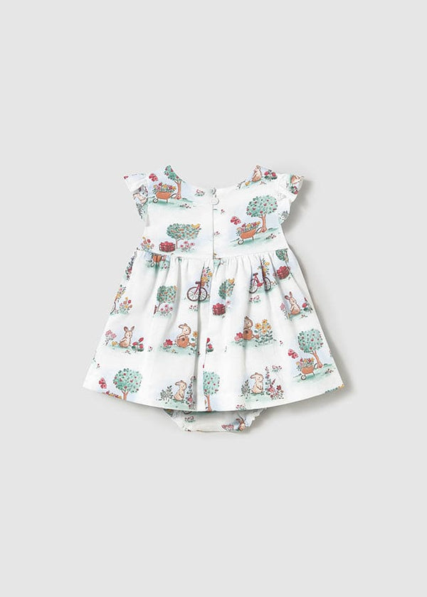 Mayoral Baby Girls Bunny Rabbit Print Dress & Matching Pants Set - 1869