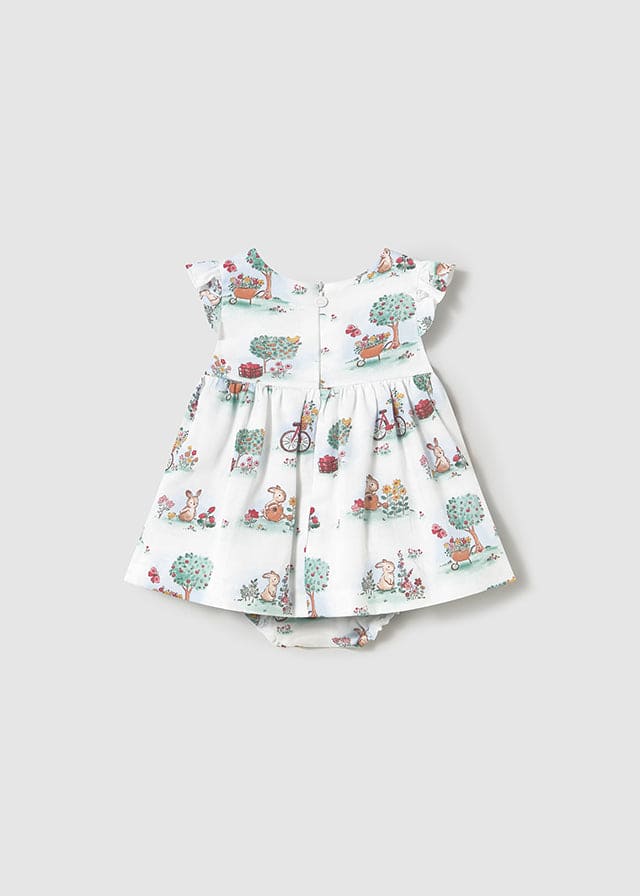 Mayoral Baby Girls Bunny Rabbit Print Dress & Matching Pants Set - 1869