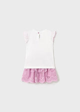 Mayoral Baby Tulle Skirt And Top Set - Mauve - 1929