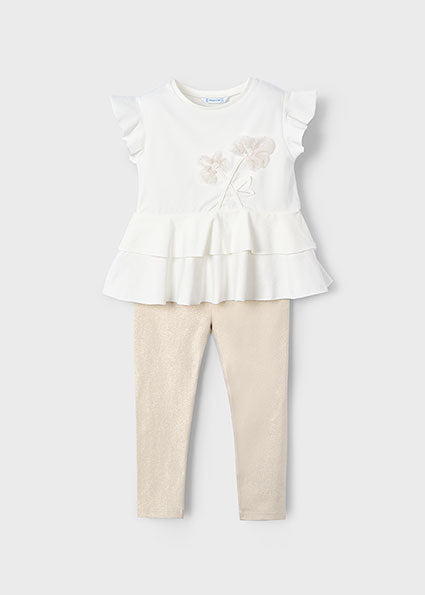 Mayoral Girls Spring/Summer Leggings & Top Set - 3704