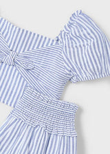 Mayoral Girls Striped Skirt & Top Set - 3945