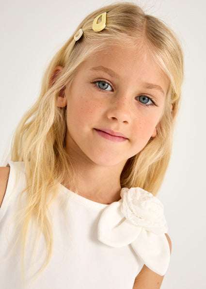 Mayoral Girls Cream Skirt & Top Set - 3966