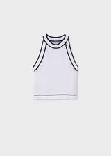 Mayoral Older Girls Trendy Black & White Shorts & Top Set - 6041 & 6216