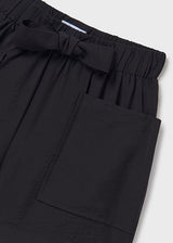 Mayoral Older Girls Trendy Black & White Shorts & Top Set - 6041 & 6216