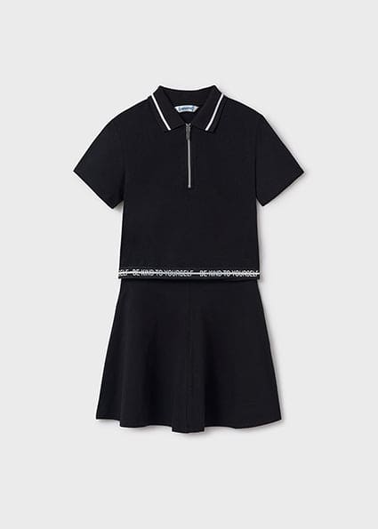Mayoral Girls Skirt And Polo Shirt Set -6988