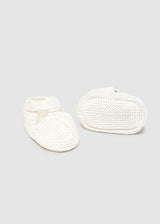 Mayoral Unisex Natural Baby Booties - 9908