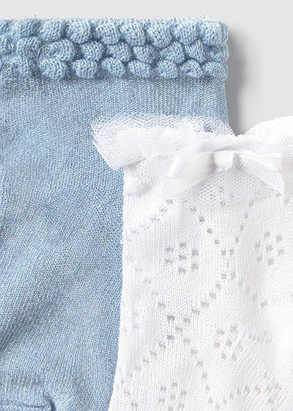 Mayoral Pack Of Two Dressy Frilly Socks - 10872