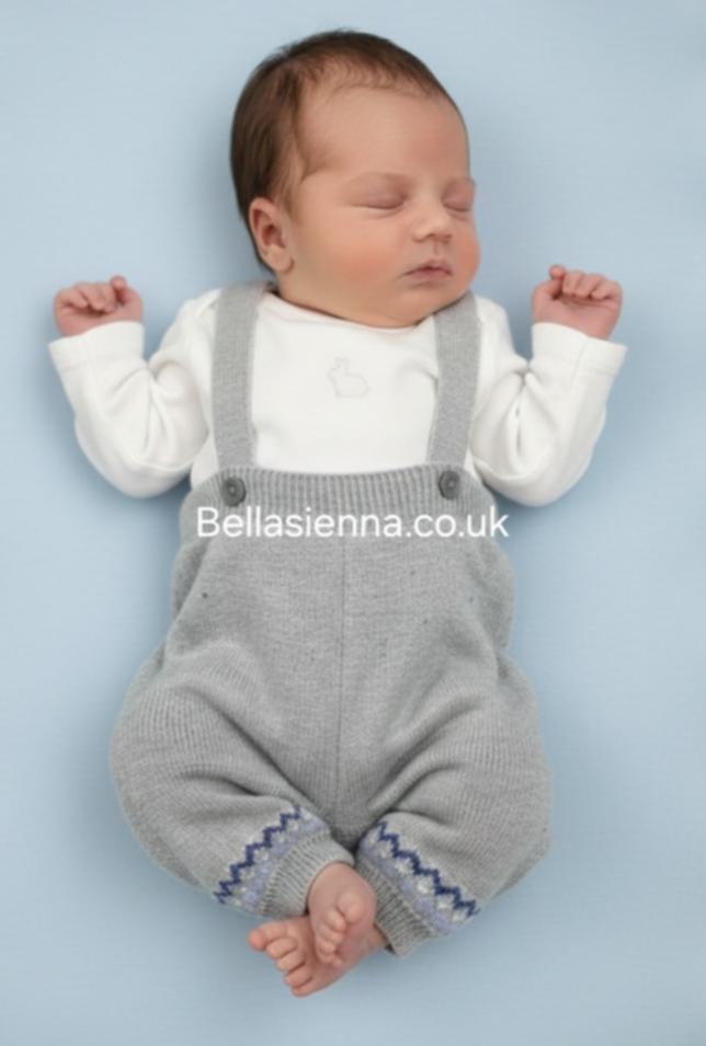 Mayoral Baby Boys Three Piece Fine Knitted Bunny Outfit - 2511 - grey