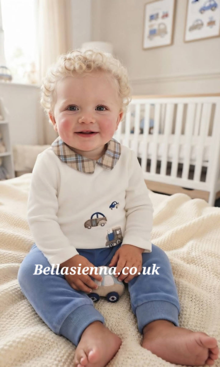 Mayoral 2-piece newborn set with Embroidery - 2518