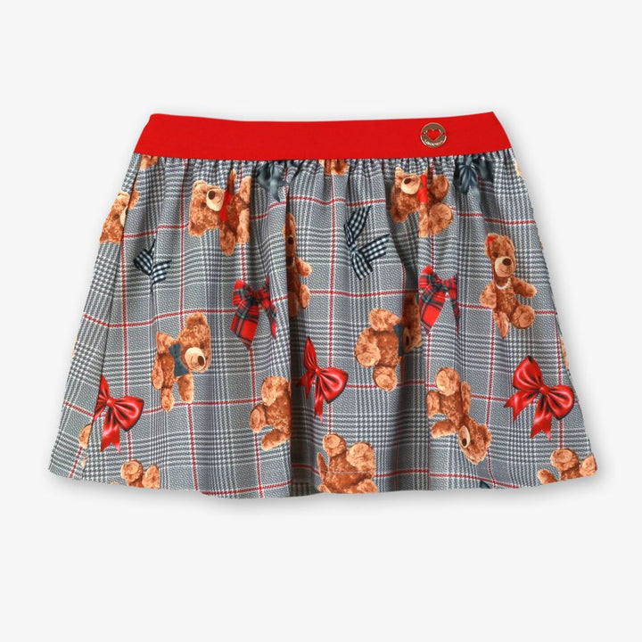 PRE-ORDER - Miranda Girls "Teddy Bear" Skirt & Blouse Set - 0252-2/F