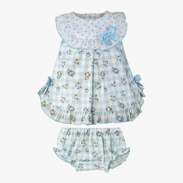 Miranda Blue & White Floral Dress & Pants Set - 25 VB