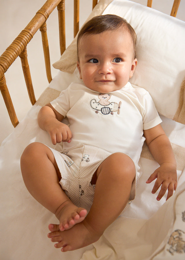 Mayoral Baby Boys "Teddy Bear" T-shirt & Shorts Set - 1275