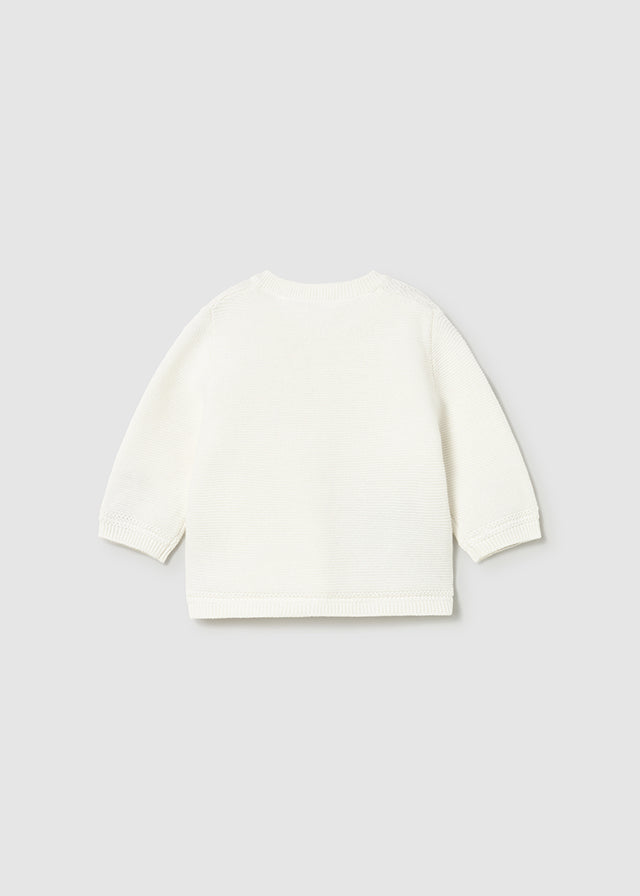 Mayoral Baby Boys Ivory Knit Cardigan - 1303 - 60 - Ceramica