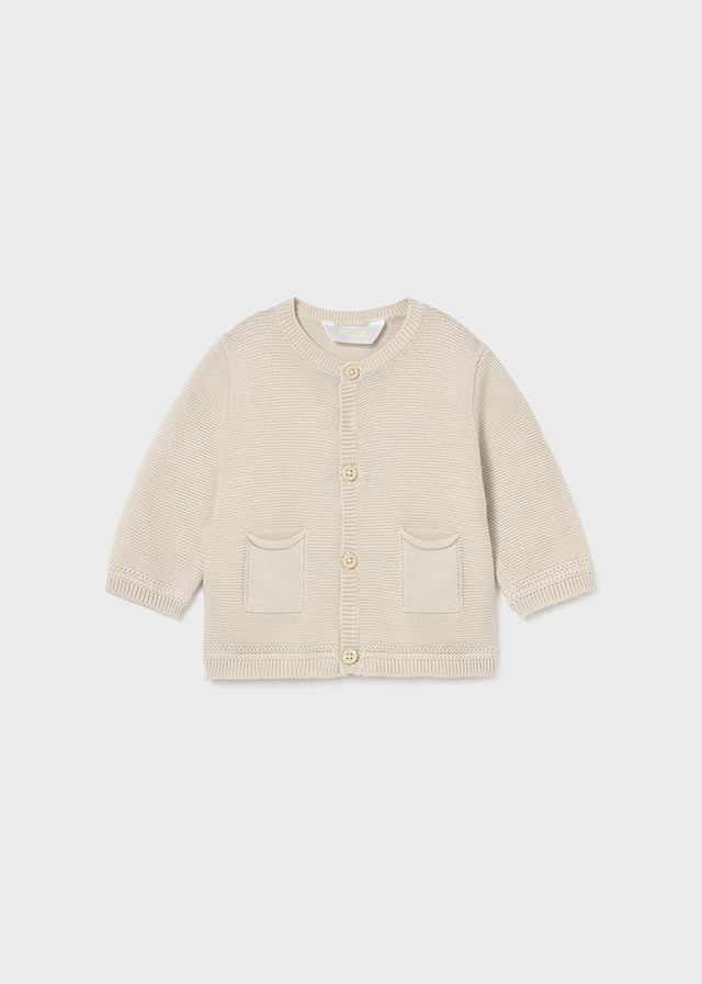Mayoral Baby Boys Beige Knit Cardigan - 1303 - 62 Topo