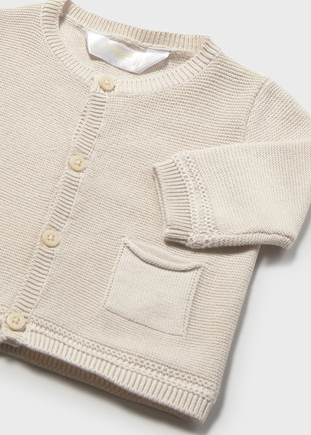 Mayoral Baby Boys Beige Knit Cardigan - 1303 - 62 Topo