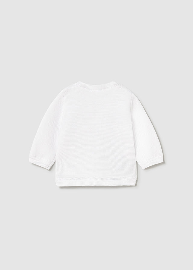 Mayoral Baby Boys White Knit Cardigan - 1303 - 63 Blanco