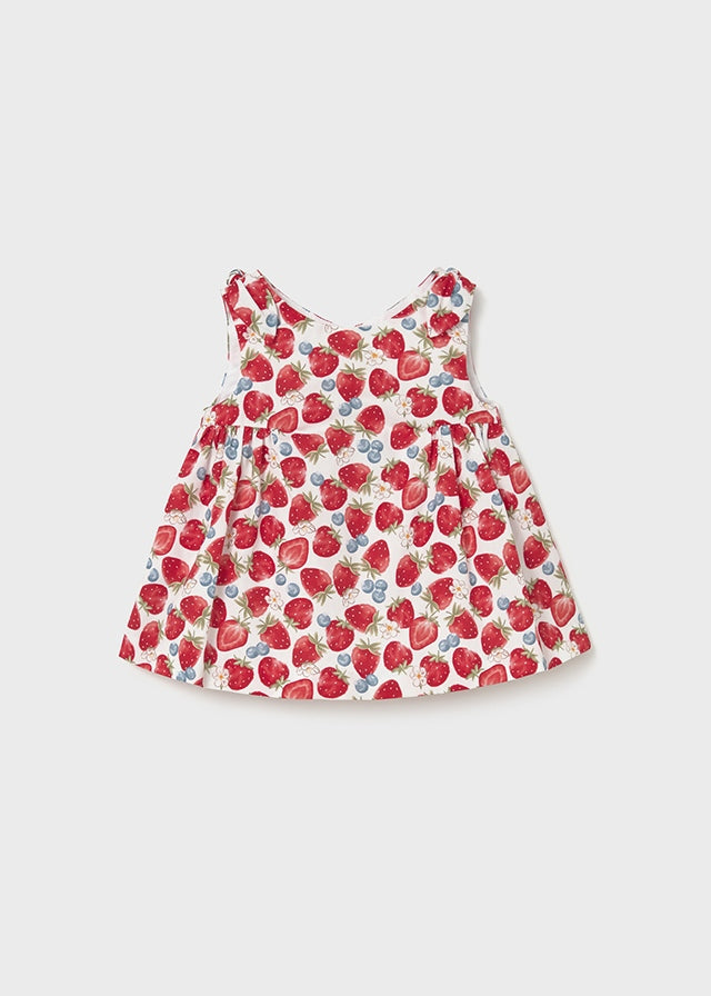 Mayoral Baby Girls Strawberry Print Dress - 1811