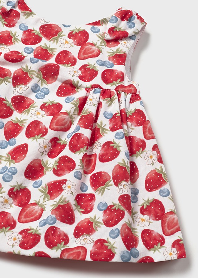 Mayoral Baby Girls Strawberry Print Dress - 1811