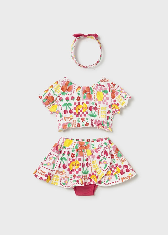 Mayoral Girls "Tutti Frutti" Three Piece Skirt Set - 1934