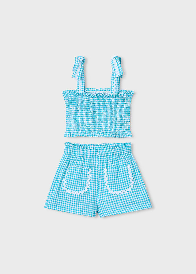 Mayoral Girls Shorts Set - 3232 - 80 - Pacifico