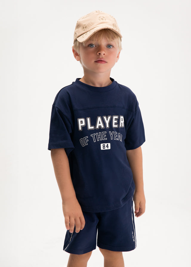 Mayoral Boys "PLAYER OF THE YEAR" T-shirt & Shorts Set - 3608