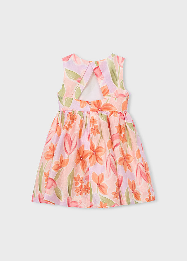 Mayoral Girls Pretty Multicoloured Floral Dress - 3913