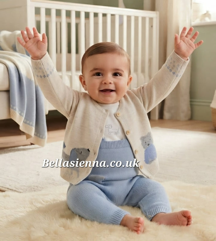 Mayoral Baby Boys ECOFRIENDS knitted dungaree set - 2634 - Cielo