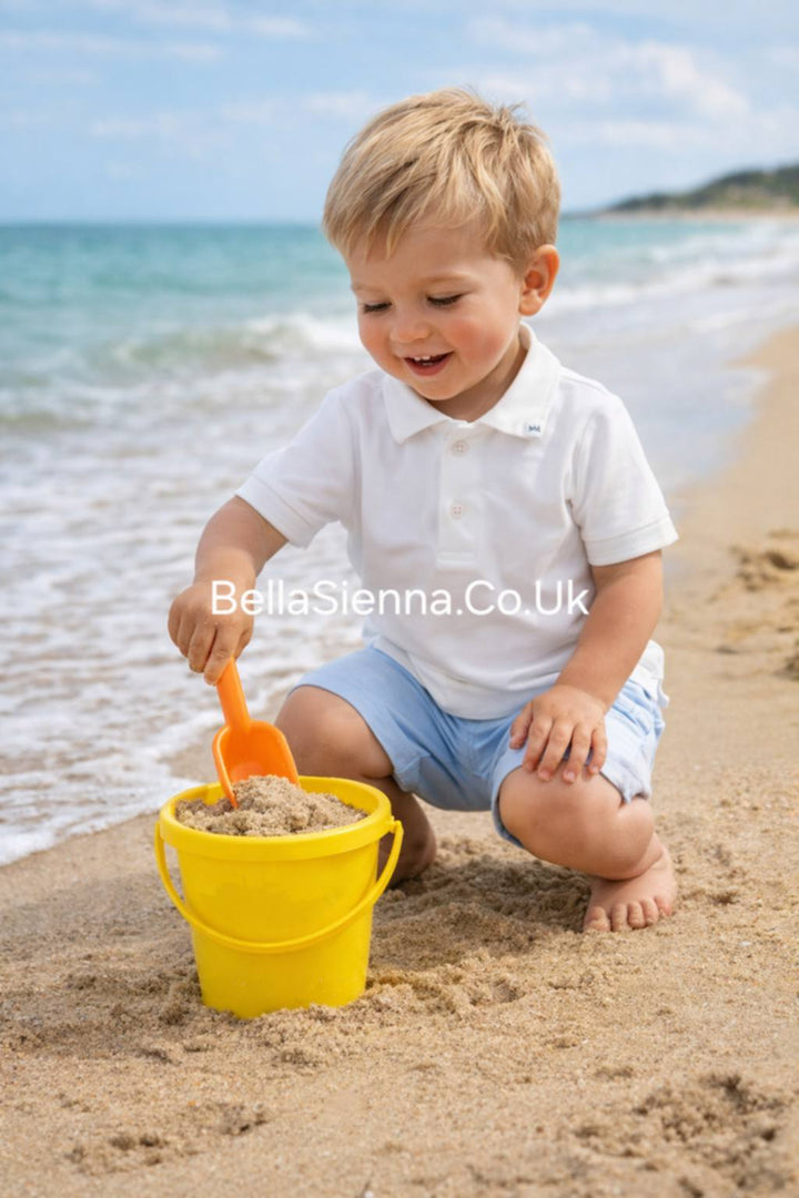 GYMP - Gorgeous Young Misters & Princesses White Polo T-shirt & Shorts Set