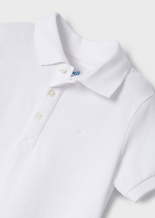 Mayoral Boys White Polo Shirt And Shorts 1504